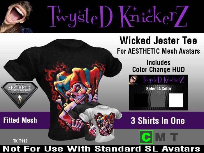 ::TwysteD KnickerZ:: Wicked Jester Tee - AESTHETIC