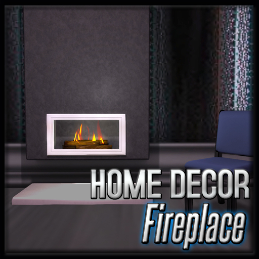 Akaesha's Fireplace (Modern Black)