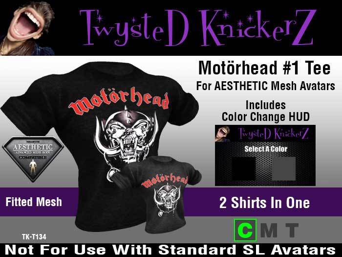 ::TwysteD KnickerZ:: Motorhead #1 Tee - AESTHETIC