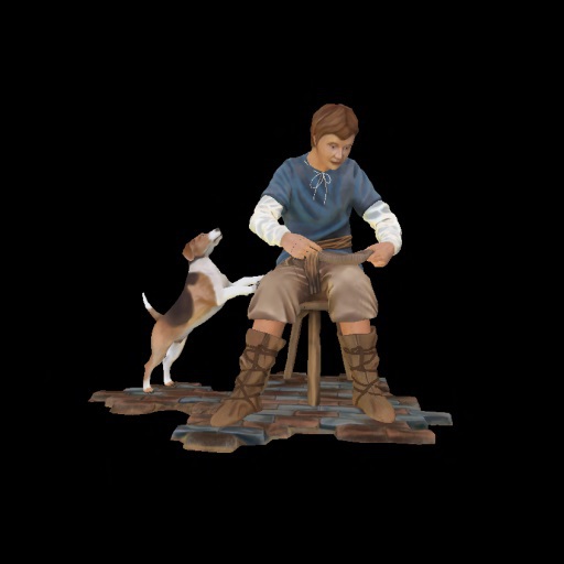 mediaeval craftsman figurine