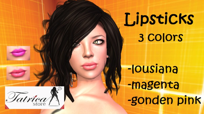 #TT# LIPSTICKS/3COLORS/GOLDENPINK/LOUSIANA/MAGENTA