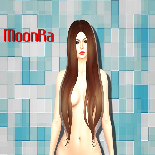 MoonRa Life Split Long Hair Dark Red