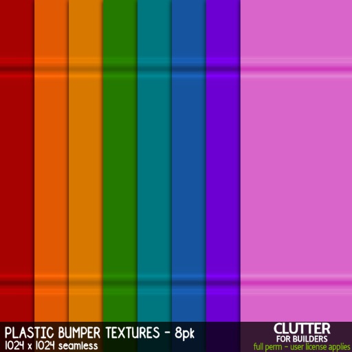 Clutter - Plastic Bumper Textures - 8PK