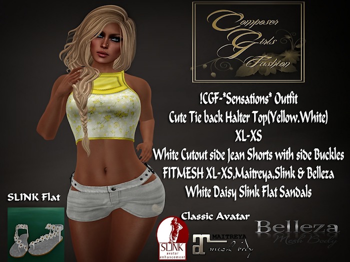 !CGF-*Sensations* Outfit Sandals Included