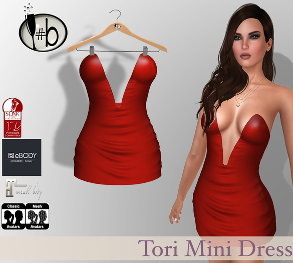 #b Tori Red Mini Dress