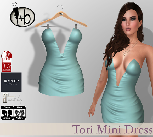#b Tori Teal Mini Dress