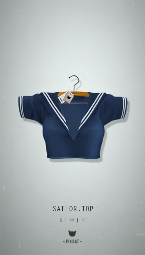 -Pixicat- Sailor.Top (Blue)