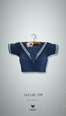 -Pixicat- Sailor.Top (Blue)