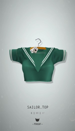 -Pixicat- Sailor.Top (Green)