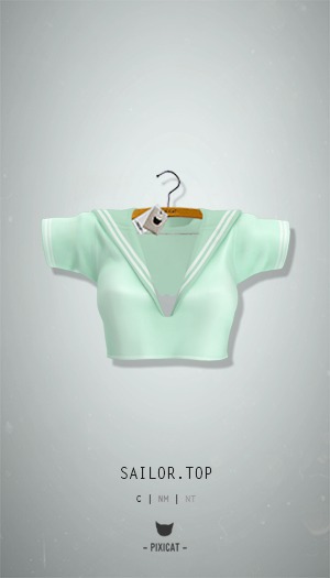 -Pixicat- Sailor Top (Mint)