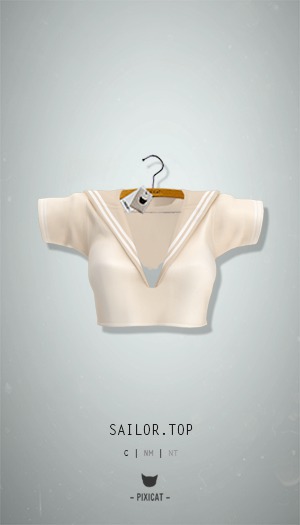 -Pixicat- Sailor.Top (Cream)