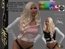 [ IBAN ] MESH JACKET LEATHER HIP MAITREYA SLINK