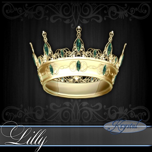 ::: Krystal ::: Lilly - Mini Crown - Gold - Zenith