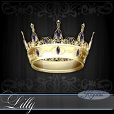 ::: Krystal ::: Lilly - Mini Crown - Gold - Quasar