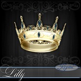 ::: Krystal ::: Lilly - Mini Crown - Gold - Heavenly