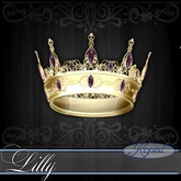 ::: Krystal ::: Lilly - Mini Crown - Gold - Constellation