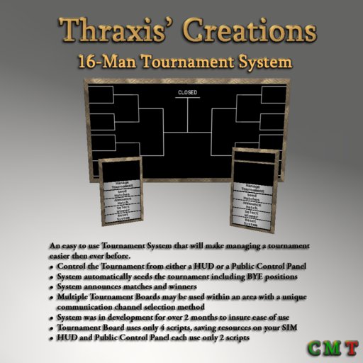 16-Man Tournament Board Set