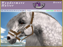 *E* Wyndermere Halter [BOXED] RH Percheron Brown