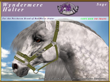 *E* Wyndermere Halter [BOXED] RH Percheron Sage
