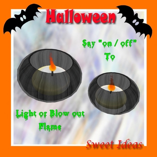 Sweet Ideas * Halloween Glass Candles Set - Black (Boxed)