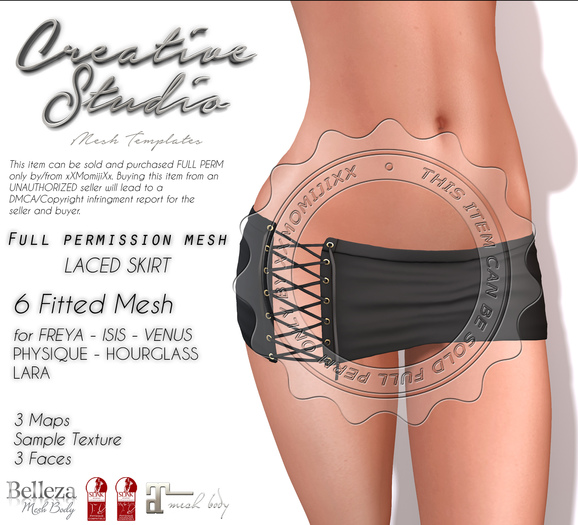 - CREATIVE STUDIO - Laced Skirt