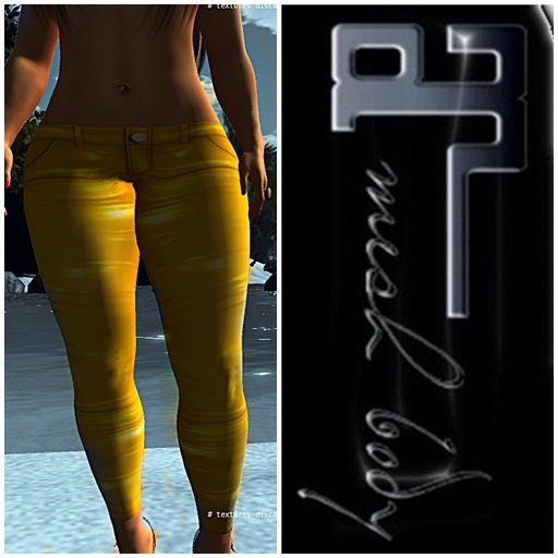calca lycra amarela