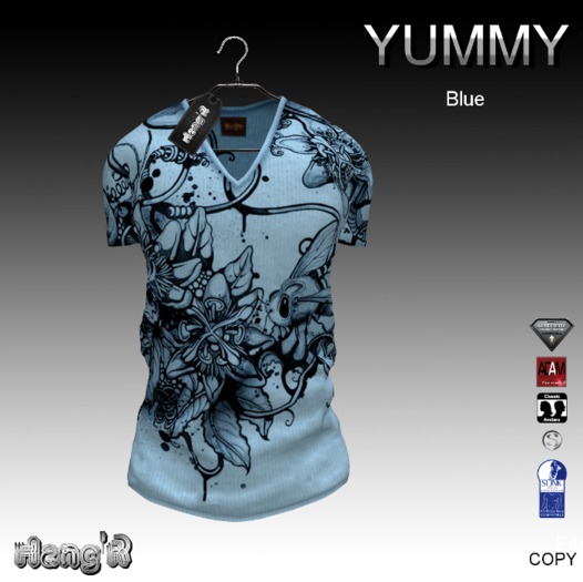 [H'R] Yummy T-shirt (blue)