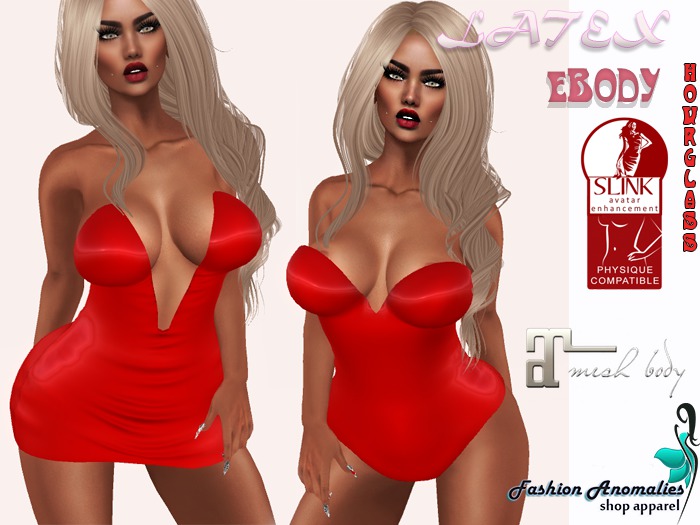 Red Dress + body LATEX