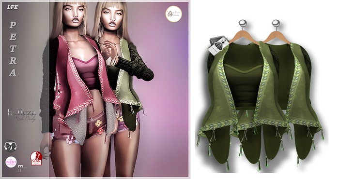 ::LFE;;NIKA  Fringe Cardigan green