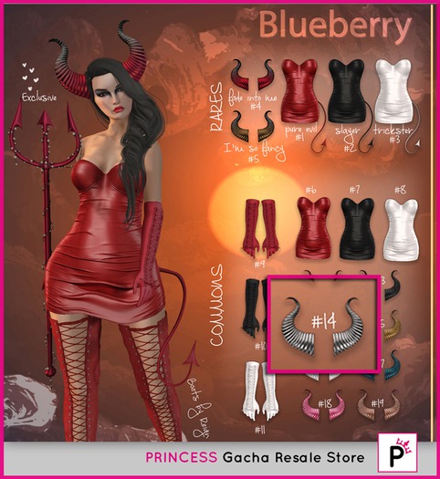 14. Blueberry / COMMON / Devil Horns - Silver