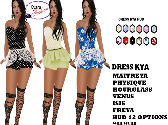 Kyarafashion Dress Lace Kya Fit Mesh Hud 12 Options
