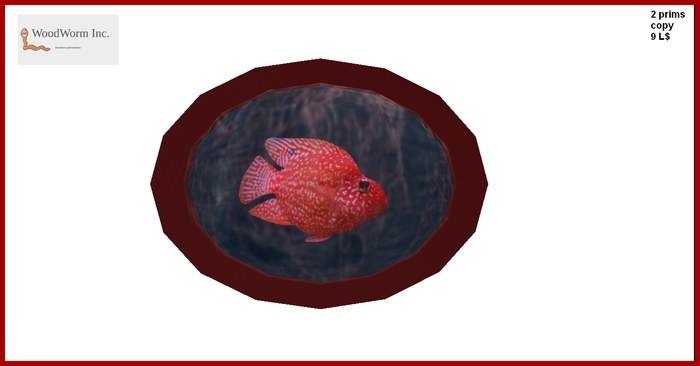 Fish in frame with water movement. Version 2