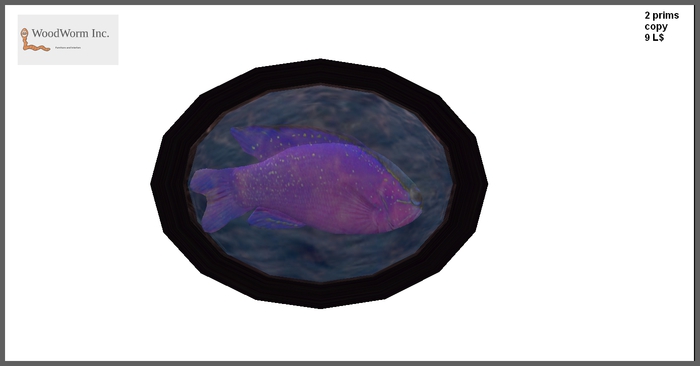 Fish in frame with water movement. Version 1