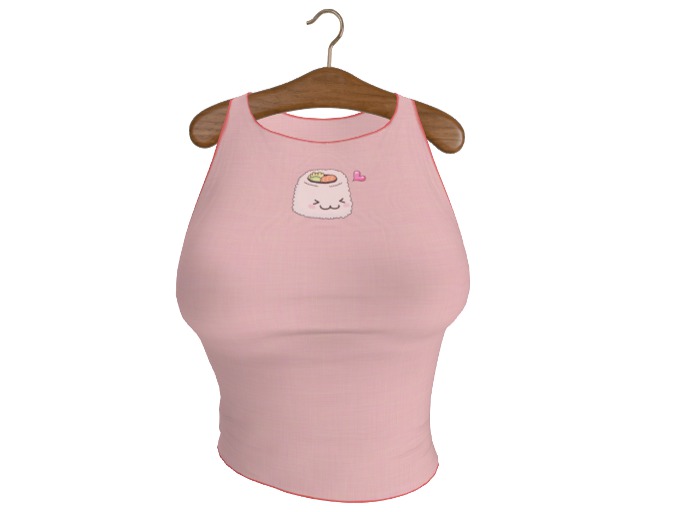 Kawaii Sushi Tank Top - Pink - Maitreya, Belleza, Slink, TMP