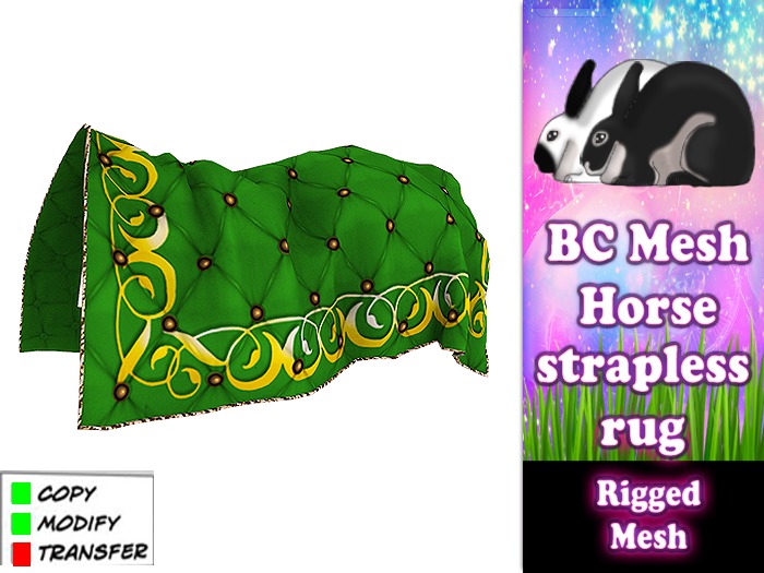 BC Horse - Royal Rug - Green