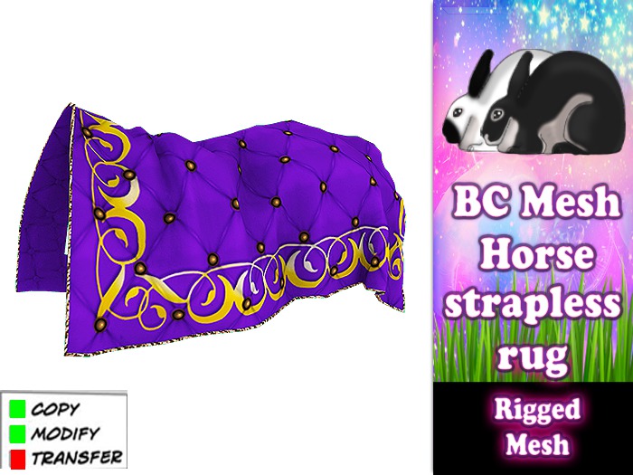BC Horse - Royal Rug - purple