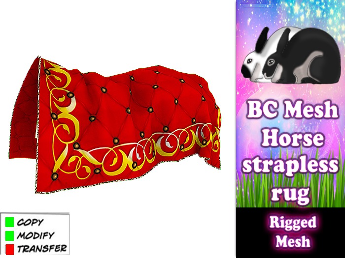 BC Horse - Royal Rug - Red