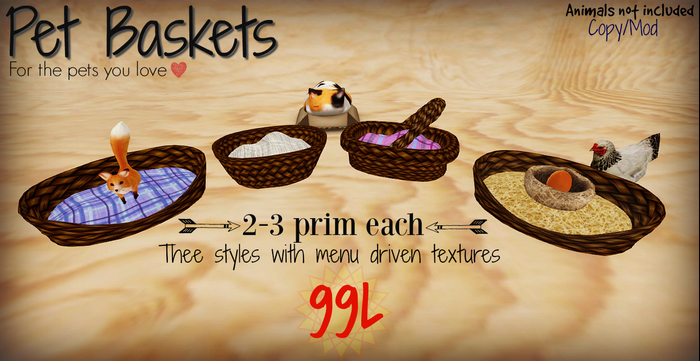 Pet Baskets - All Types