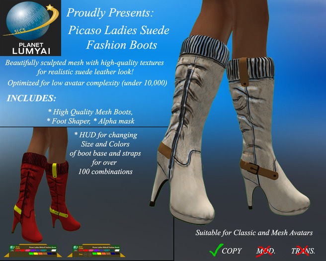 Planet Lumyai Picaso Ladies Suede Ankle Strap Boots