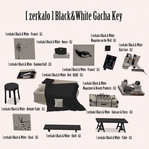 [ zerkalo ] Black & White - Bed - RARE