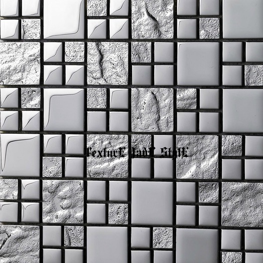 Texture Metal and  Glass Silver