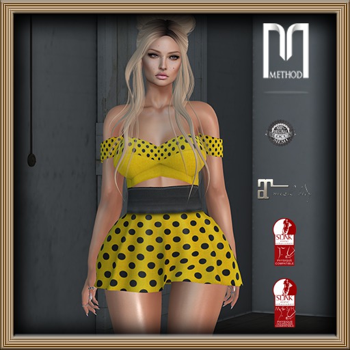 .Method. Polka Dots Mini dress_yellow_Maitreya_Slink_bag