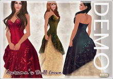 [V/W] DEMO Autumn's Ball Gown - Medieval Fantasy dress for fall & harvest celebrations