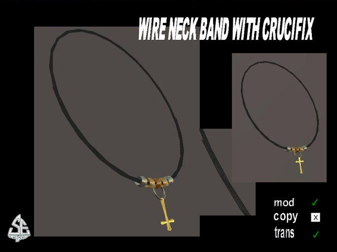 Crucifix neck Band (BOXED)