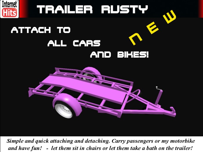 BOXED IHITS Motorbike Trailer v2.3 Pink
