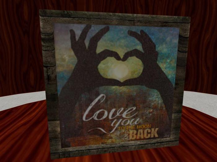 TM Love You To The Moon And Back Frame