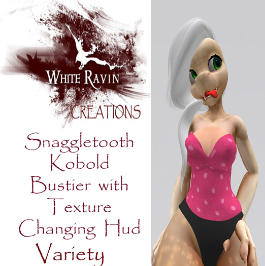 White Ravin Creations - Variety Bustier w/Texture Hud