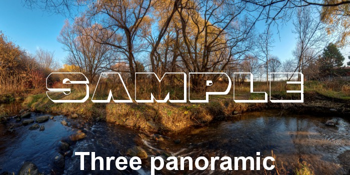 360 degree Panorama Skybox,Three texture pack - Autumn Lake
