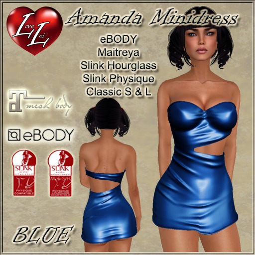 !:LL:! Amanda Minidress Blue