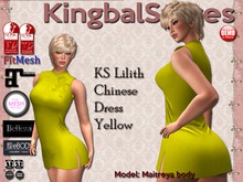 99 KS LILITH CHINESE DRESS YELLOW DRAGON